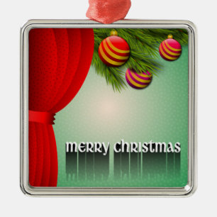 "MERRY CHRISTMAS"-SIGN SILBERNES ORNAMENT
