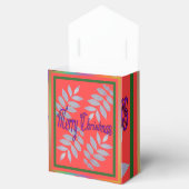 MERRY CHRISTMAS SILVER BLÄTTER GESCHENKSCHACHTEL (Geöffnet)