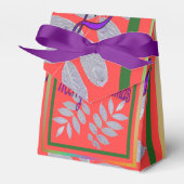 MERRY CHRISTMAS SILVER BLÄTTER GESCHENKSCHACHTEL (Vorderseite)