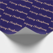 Merry Christmas Simple Stylish Modern Minimal Geschenkpapier (Ecke)