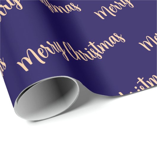 Merry Christmas Simple Stylish Modern Minimal Geschenkpapier (Rolleneckpunkt)