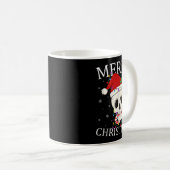 Merry Christmas Skeleton Skull Xmas Lights Men Wom Kaffeetasse (VorderseiteRechts)