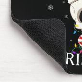 Merry Christmas Skeleton Skull Xmas Lights Men Wom Mousepad (Ecke)