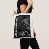 Merry Christmas. Skeleton with Santa hat Tasche (Von Nahem)