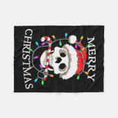 Merry Christmas Skull Skeleton Men Women Fleecedecke (Vorderseite (Horizontal))