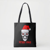 Merry Christmas Skull Tshirt Tasche (Vorderseite)