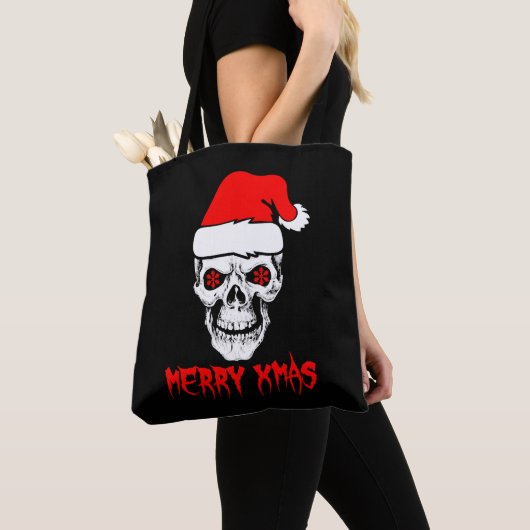 Merry Christmas Skull Tshirt Tasche (Von Nahem)