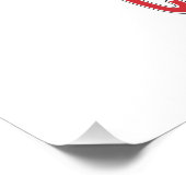 Merry Christmas Sloth Tree Poster (Ecke)