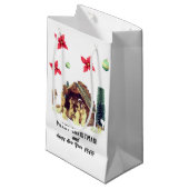 Merry Christmas! Small Gift Bag Kleine Geschenktüte (Vorderseite Schrägansicht)
