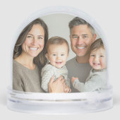 Merry christmas snow globe personalize family schneekugeln (Rückseite)