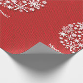 Merry Christmas Snowflake Wrapping Paper Geschenkpapier