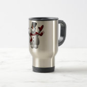 "MERRY CHRISTMAS" SNOWMAN REISEBECHER (VorderseiteRechts)