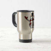 "MERRY CHRISTMAS" SNOWMAN REISEBECHER (Vorderseite Links)