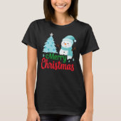 Merry Christmas Snowman T-Shirt (Vorderseite)