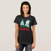 Merry Christmas Snowman T-Shirt (Vorne ganz)