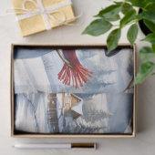 Merry Christmas Snowman Tissue Paper Seidenpapier (Geschenk)