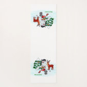 Merry Christmas! Snowman with Friends Yogamatte (Rückseite)