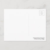 Merry Christmas Snowy Santa Chipmunk Feiertagspostkarte (Rückseite)