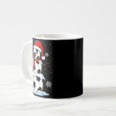 Merry Christmas Soccer Snowman Holiday Srts Xmas P Kaffeetasse (Vorderseite Links)