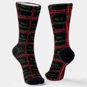 Merry Christmas Socken (Gewinkelt)
