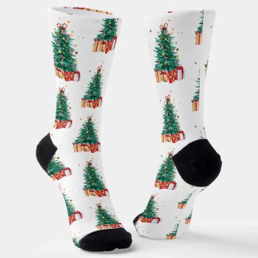 Merry Christmas Socken (Gewinkelt)