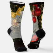 Merry Christmas Socken (Gewinkelt)