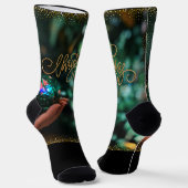 Merry Christmas Socken (Gewinkelt)