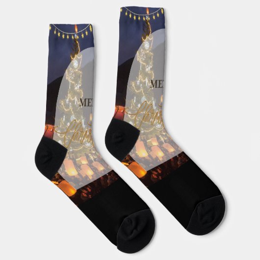 Merry Christmas Socken (Rechts)