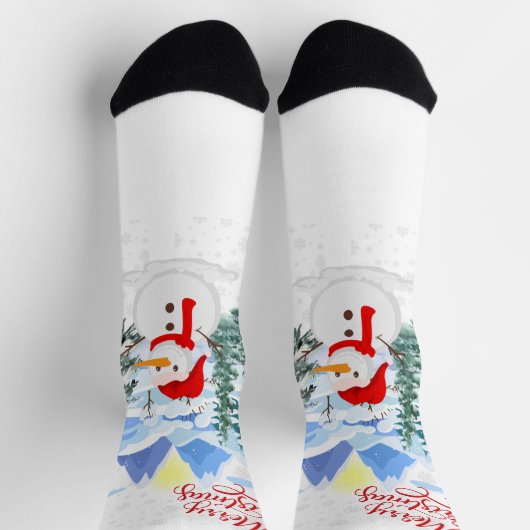 Merry Christmas Socken (Oben)