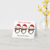 MERRY CHRISTMAS "SPECIAL TRIPLETS" KARTE (Gelbe Blume)
