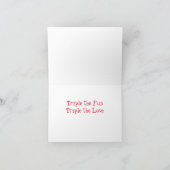 MERRY CHRISTMAS "SPECIAL TRIPLETS" KARTE (Innenseite)