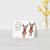 MERRY CHRISTMAS "SPECIAL TWINS" CARD KARTE (Gelbe Blume)