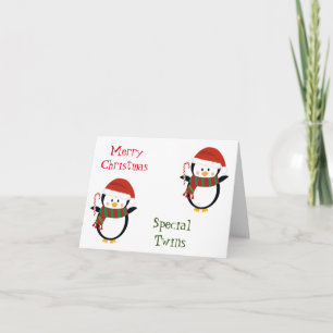 MERRY CHRISTMAS "SPECIAL TWINS" CARD KARTE