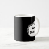 Merry Christmas Speech Bubble Kaffeetasse (VorderseiteRechts)