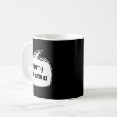 Merry Christmas Speech Bubble Kaffeetasse (Vorderseite Links)