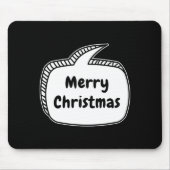 Merry Christmas Speech Bubble Mousepad (Vorne)