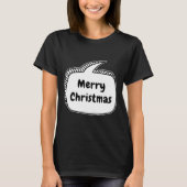 Merry Christmas Speech Bubble T-Shirt (Vorderseite)