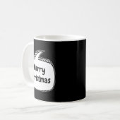 Merry Christmas Speech Bubble T Shirt  Kaffeetasse (Vorderseite Links)