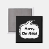 Merry Christmas Speech Bubble T Shirt  Magnet (Vorderseite/Rückseite)