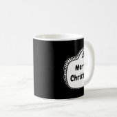 Merry Christmas Speech Bubble Toddler T Shirt Kaffeetasse (VorderseiteRechts)