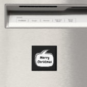 Merry Christmas Speech Bubble Toddler T Shirt  Magnet (In Situ (Geschirrspüler))