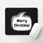 Merry Christmas Speech Bubble Toddler T Shirt Mousepad (Mit Mouse)
