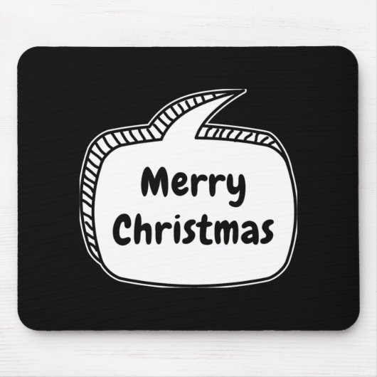 Merry Christmas Speech Bubble Toddler T Shirt Mousepad (Vorne)