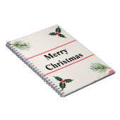 Merry Christmas Spiral Foto Notebook 80 Seiten Notizblock (Rechte Seite)