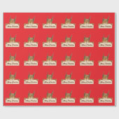 Merry Christmas Squirrel Geschenkpapier (Flach)