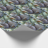 MERRY CHRISTMAS SQUIRREL IM SCHNEE GESCHENKPAPIER (Ecke)