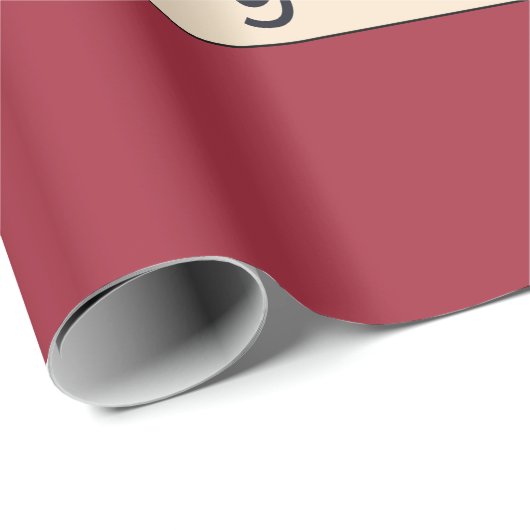 Merry Christmas Squirrel Two Christmas Trees Geschenkpapier (Rolleneckpunkt)