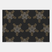 Merry Christmas Star Calligraphy Small Motif Geschenkpapier Set (Vorderseite)