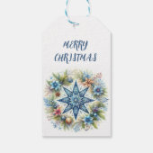 MERRY CHRISTMAS STAR GESCHENKANHÄNGER (Rückseite)