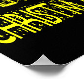 Merry Christmas Starry Night Font Girls Boys Poster (Ecke)